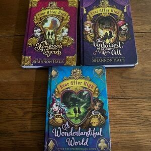 Ever After High Book 1,2,3 Set - Purple, Blue, Gold